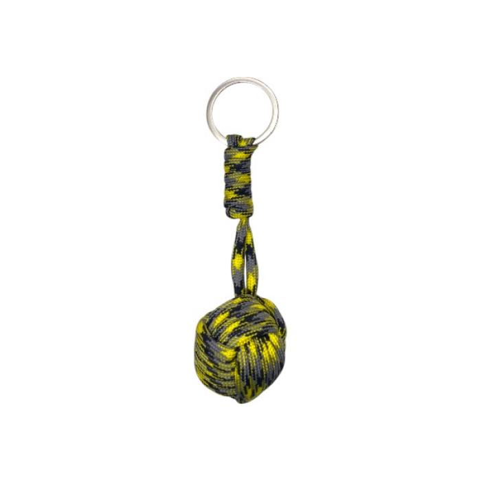 Μπρελόκ Μπάλα-MONKEY FIST- Yellow Combo Ball-Paracord