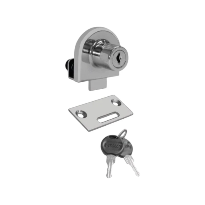 Evergood Model 238 - Κλειδαριά Επίπλων με Μηχανισμό Πίεσης, Νίκελ