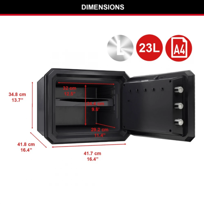MasterLock FPW082FTCML Χρηματοκιβώτιο ψηφιακό ασφαλείας με αντοχή στη φωτιά και στο νερό