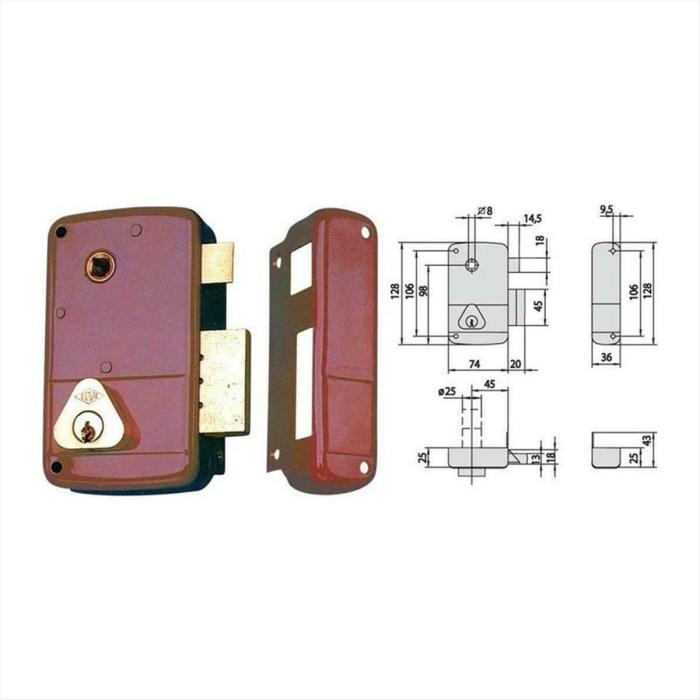 CISA 50211-45 Κλειδαριά Κουτιαστή