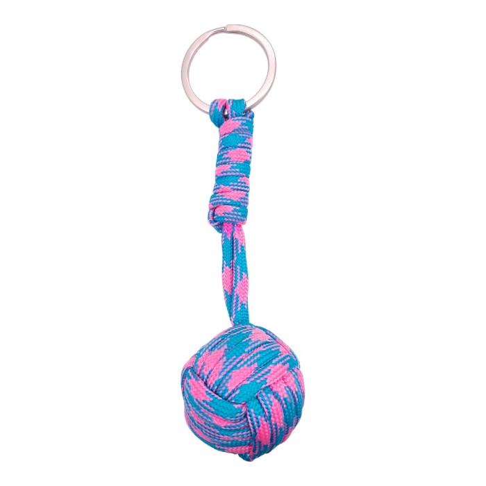 Μπρελόκ Μπάλα-MONKEY FIST-Happy Ciel & Pink Ball-Paracord