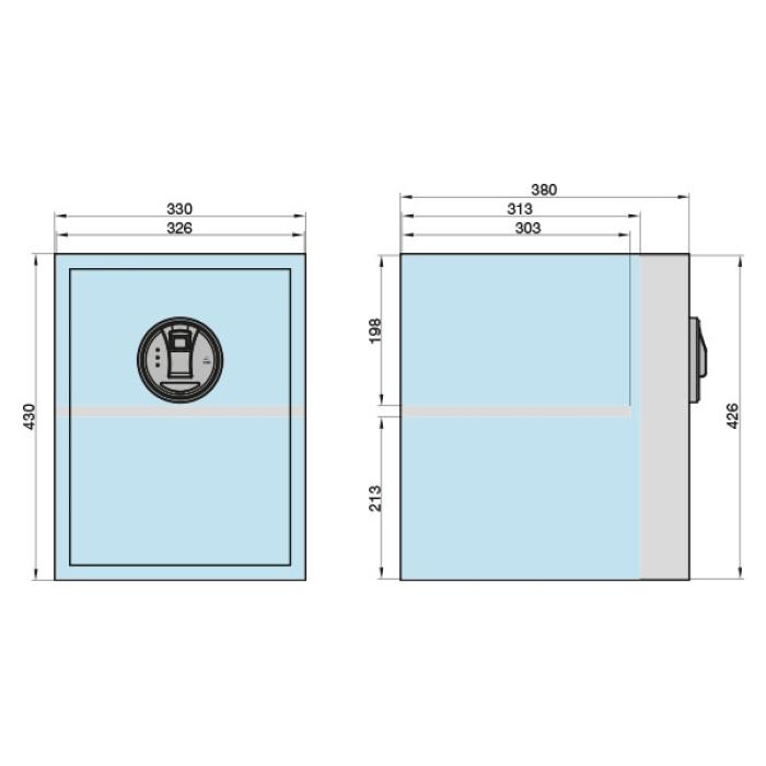 Basi EMT 380 Fingerprint Χρηματοκιβώτιο με Δακτυλικό Αποτύπωμα