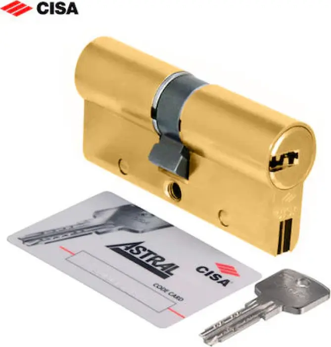 Cisa Astral Sigillo Κύλινδρος Ασφαλείας με Μπάρα κατά του Σπασίματος | Χρυσό