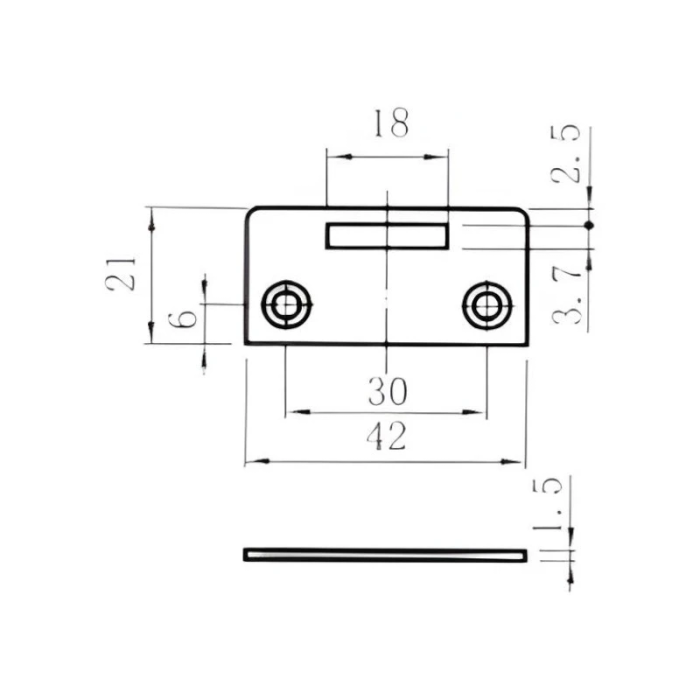 Evergood Model 238 - Κλειδαριά Επίπλων με Μηχανισμό Πίεσης, Νίκελ