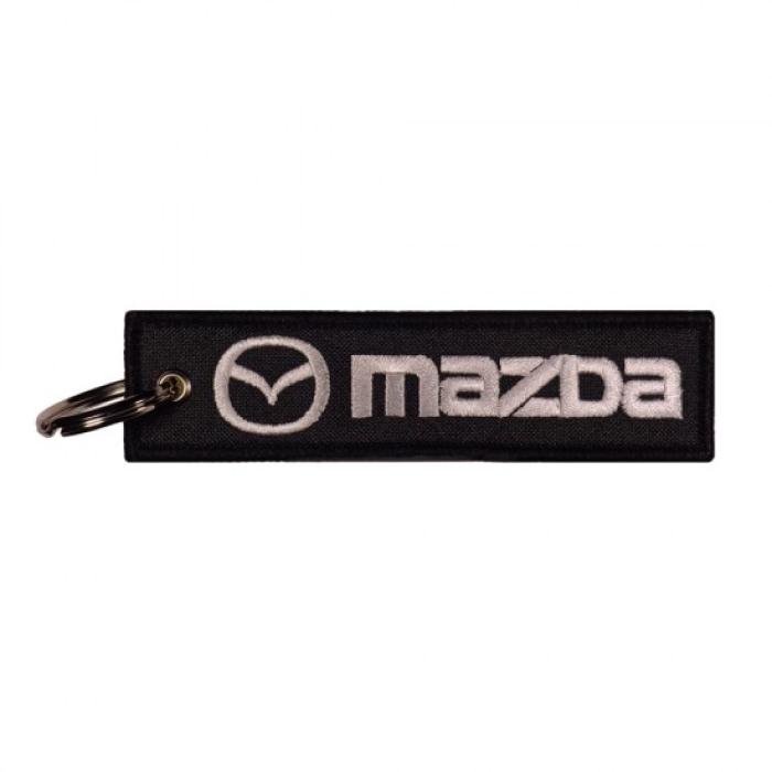 Υφασμάτινο Μπρελόκ με Κεντητό Λογότυπο Mazda