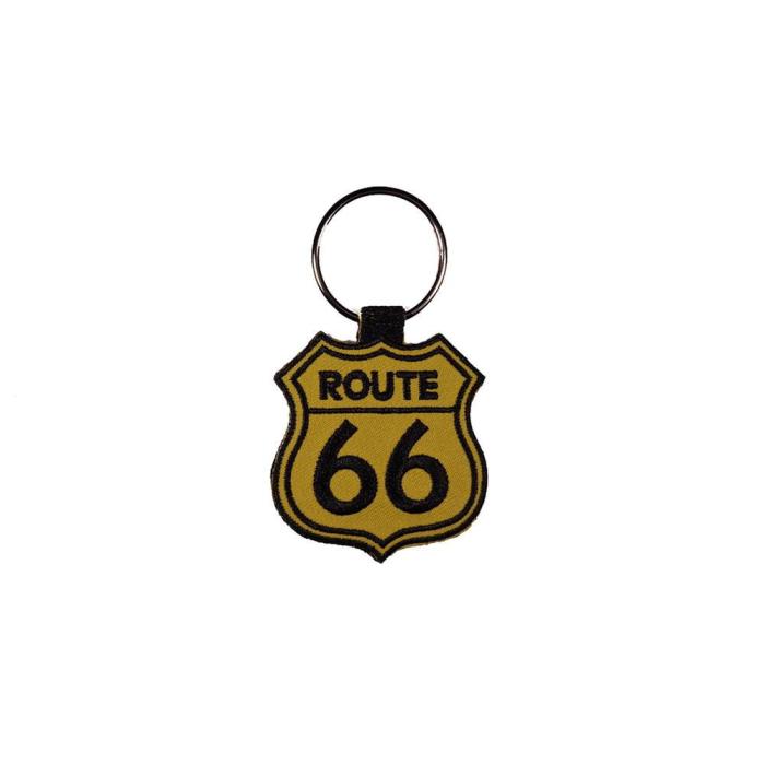 Μπρελόκ υφασμάτινο με κεντητό λογότυπο ROUTE 66