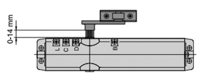 ABLOY Σούστα Επαναφοράς DC240 EN-2-6 Standard Μπράτσο