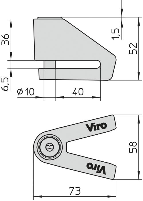 Viro New Stopper Motto- Κλειδαριά για Δισκόφρενο