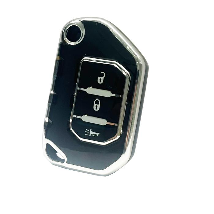 Προστατευτική Θήκη TPU Κλειδιού Αυτοκινήτου JEEP|3 Κουμπιά