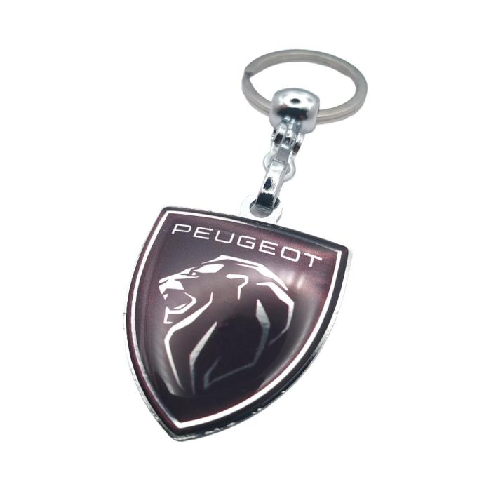 Μεταλλικό Μπρελόκ Peugeot με Σμάλτο