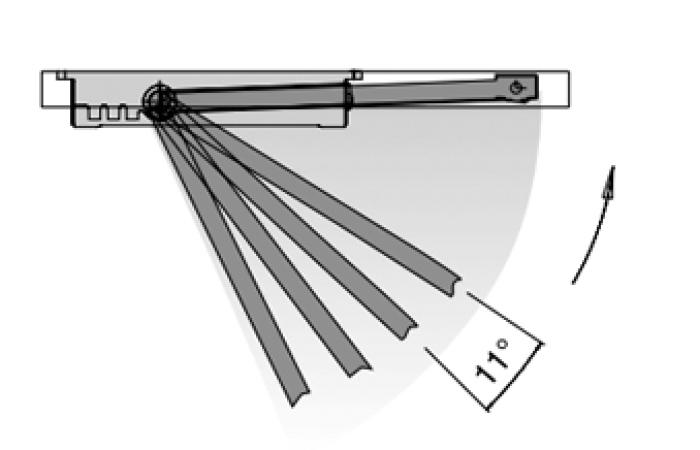 ABLOY Σούστα Επαναφοράς DC240 EN-2-6 Standard Μπράτσο