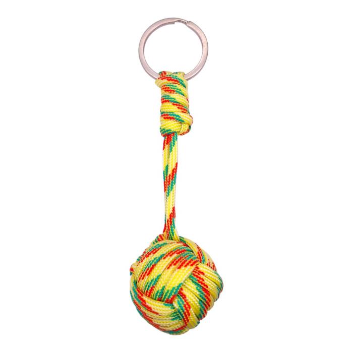 Μπρελόκ Μπάλα-MONKEY FIST-Yellow-Green-Red-Paracord