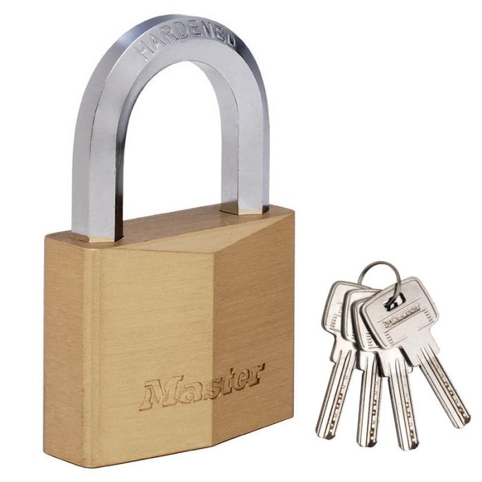 MasterLock Λουκέτο μπρούτζινο, βαρέως τύπου με εξάγωνο λαιμό 40mm