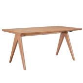 Τραπεζαρία Winslow  σετ 5τεμ ξύλο rubberwood ανοιχτό καρυδί 160x85x75εκ