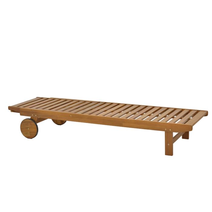 Ξαπλώστρα Weylar ξύλο ακακίας φυσικό 60x193x30εκ