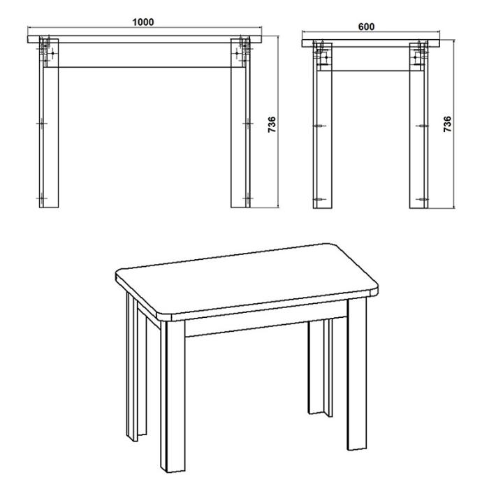 Τραπέζι Celeste  λευκό 100x60x73.5εκ