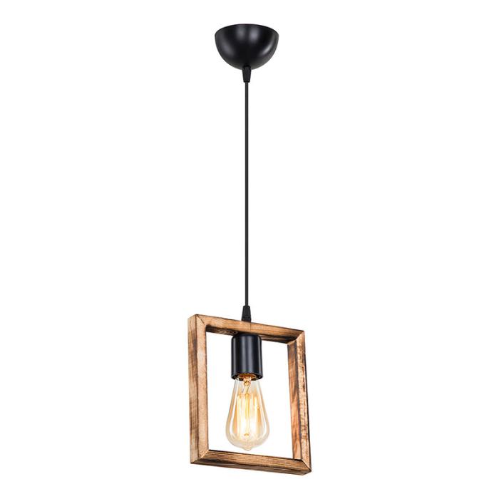 Φωτιστικό οροφής μονόφωτο Isolate Ε27 καρυδί 18.5x3x24εκ
