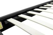 Κρεβάτι Nevil  100x200 PU χρώμα μαύρο ματ
