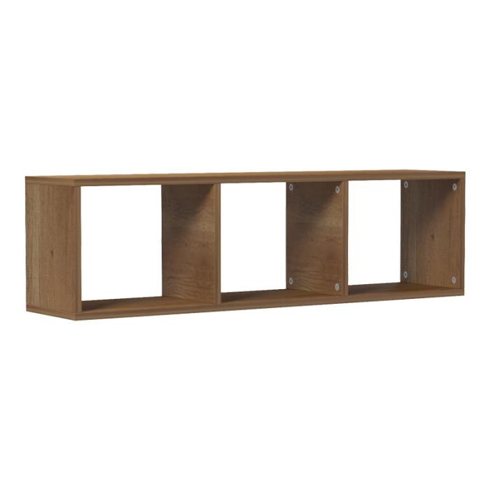 Ραφιέρα τοίχου Mikoro σε φυσική απόχρωση 90x22x25.6εκ
