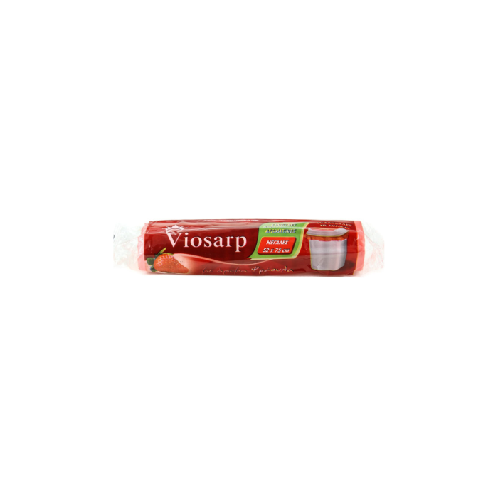 Viosarp Σακούλες Απορριμάτων με Κορδόνι 52x75cm 10τμχ με άρωμα Φράουλα