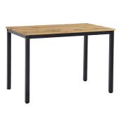 Τραπέζι Witte  MDF/Metal σε sonoma απόχρωση με μαύρο πόδι 110x70x76εκ