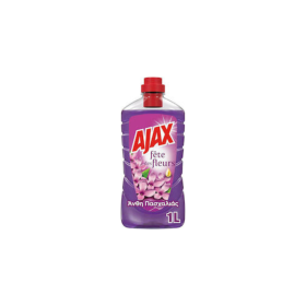 Ajax Καθαριστικό Υγρό Πατώματος με Αιθέρια Έλαια Άνθη Πασχαλιάς 1lt