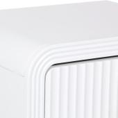 Κομοδίνο Zeplen  MDF σε λευκή απόχρωση 40x30x53εκ