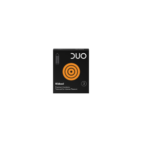 Duo Προφυλακτικά Ribbed με Ραβδώσεις 3τμχ 