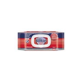 Wet Hankies Extra Safe Αντιβακτηριδιακά Μαντηλάκια 63τμχ