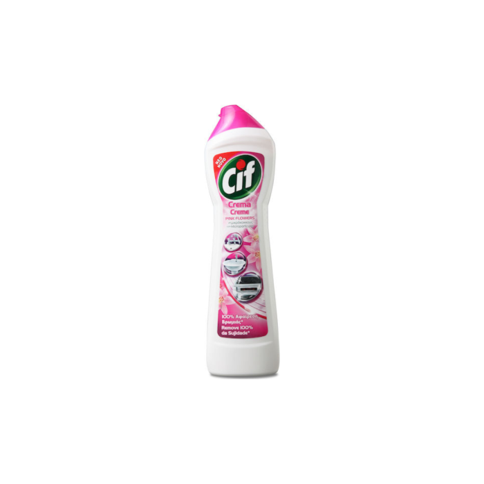 Cif Κρέμα Καθαρισμού Γενικής Χρήσης with Micro Crystals Pink Flower 500ml