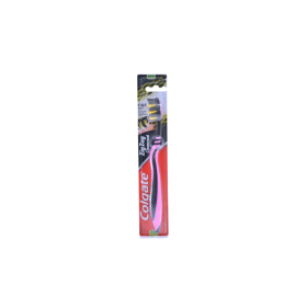 Colgate Οδοντόβουρτσα ZigZag Charcoal Medium Ροζ
