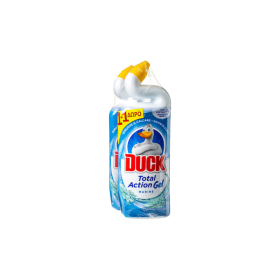 Duck Total Action Gel Καθαρισμού Λεκάνης με Άρωμα Marine 2x750ml