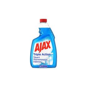Ajax Triple Action Ανταλλακτικό Υγρό Τζαμιών 750ml