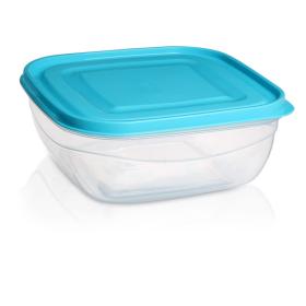 Viosarp Φαγητοδοχείο Soft & Lock Τετράγωνο Ρηχό 1,6L 19,5x7,5cm