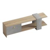 Έπιπλο τηλεόρασης Standi  σε sonoma-γκρι cement απόχρωση 120x25x36.8εκ
