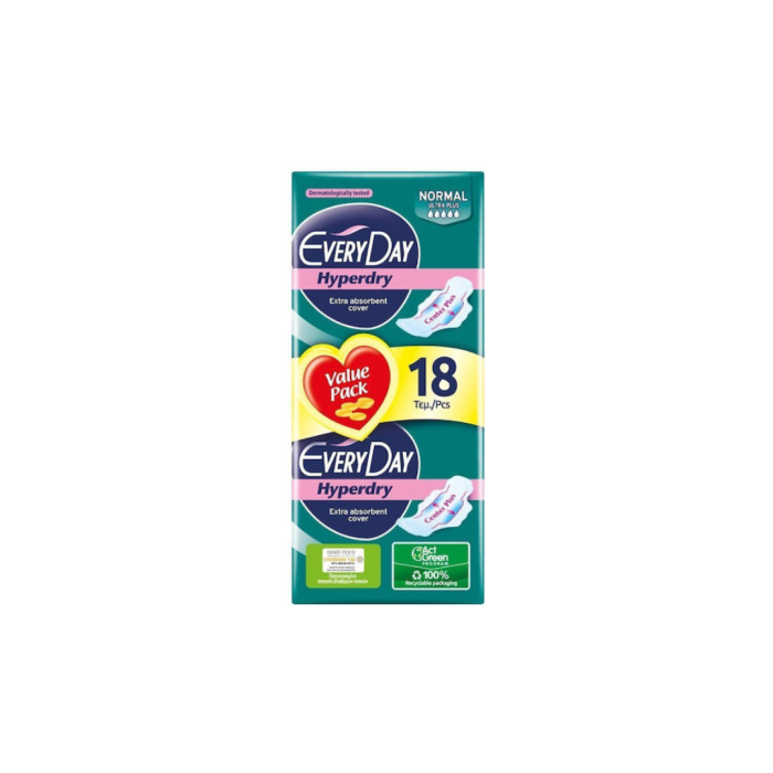 Every Day Hyperdry Normal Ultra Plus Σερβιέτες 18τμχ