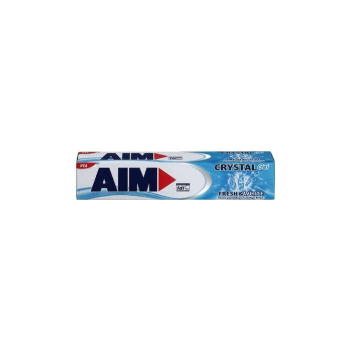 AIM Crystal Gel Fresh & White Οδοντόκρεμα για Λεύκανση 75ml