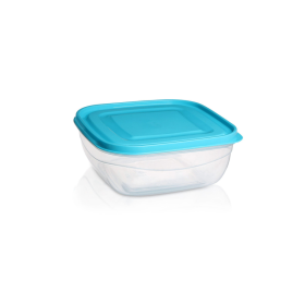 Viosarp Φαγητοδοχείο Soft & Lock Τετράγωνο Ρηχό 2,4L 22x9cm