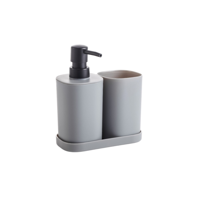 Viosarp Σετ Αξεσουάρ Μπάνιου Πλαστικό Minimal 3 Τμχ 15x7.3x17.5cm