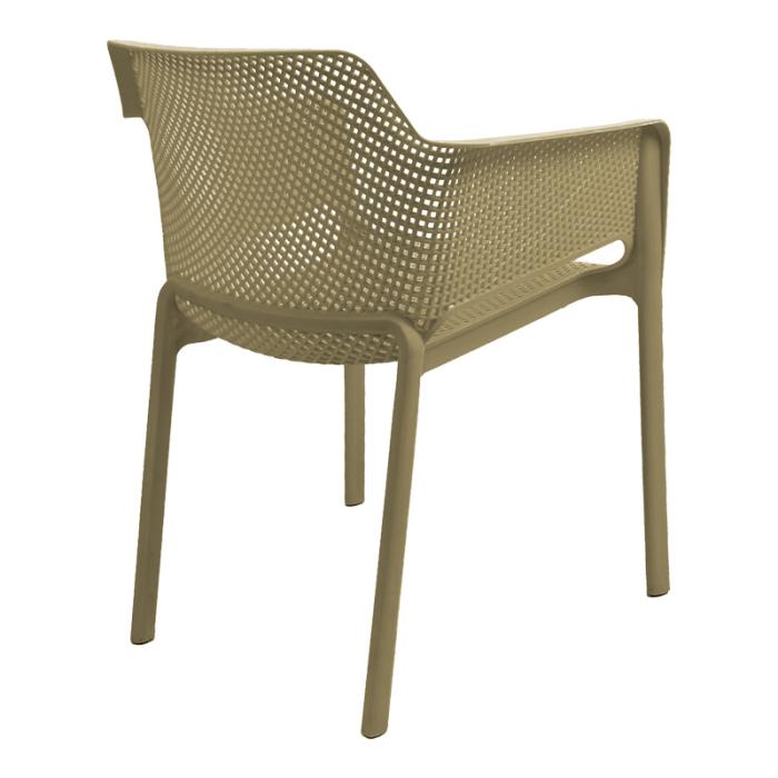 Πολυθρόνα Oviez pp σε cappuccino απόχρωση 59x58x79εκ