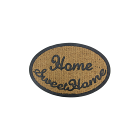 Viosarp Πατάκι 40x60cm FDR-822 Χόρτου Με Λάστιχο Οβάλ Home Sweet Home