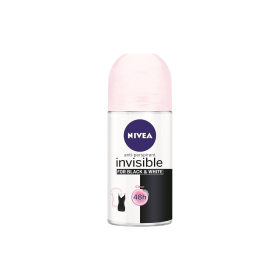 Nivea Invisible For Black & White Clear Anti-perspirant Αποσμητικό 48h σε Roll-On 50ml