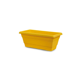 Plastona Ζαρντινιέρα Festone Κίτρινο 40x20x16cm