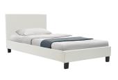 Κρεβάτι Nevil  100x200 PU χρώμα λευκό ματ