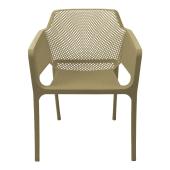 Πολυθρόνα Oviez  pp σε cappuccino απόχρωση 59x58x79εκ