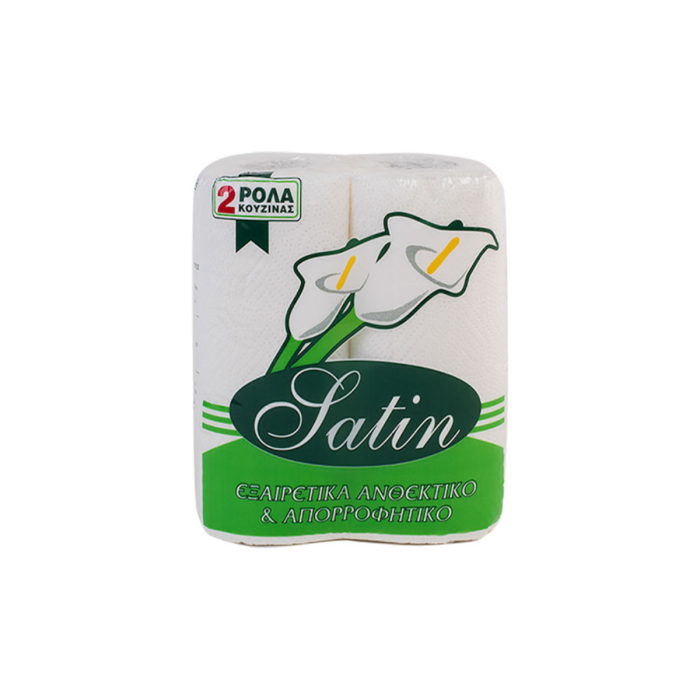 Maxi Χαρτί Κουζίνας Satin 2 Ρολά 2 Φύλλων 79gr