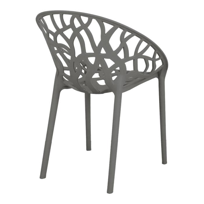 Πολυθρόνα Daren pp σε ανθρακί απόχρωση 59x60x79,5εκ
