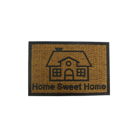 Viosarp Πατάκι 40x60xcm Χόρτου Με Λάστιχο Home Sweet Home Σπιτάκι