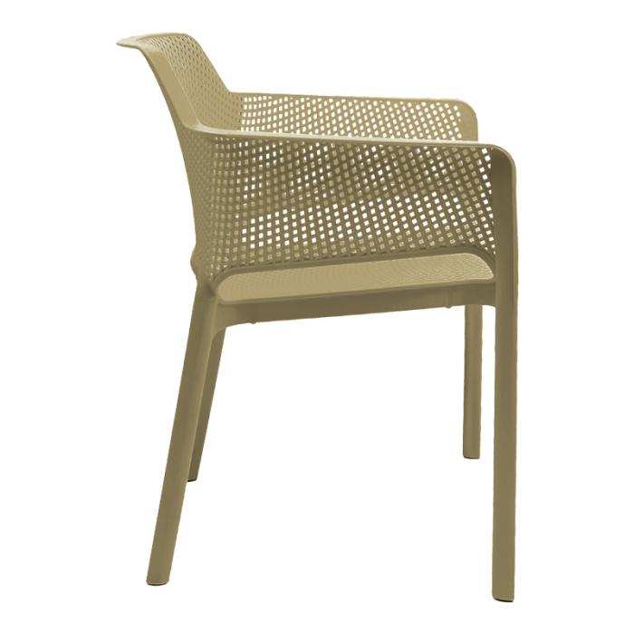 Πολυθρόνα Oviez  pp σε cappuccino απόχρωση 59x58x79εκ