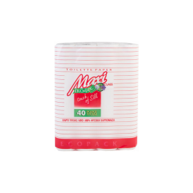 Maxi Χαρτί Υγείας Touch of Silk 2 φύλλο 40 Ρολά 65gr